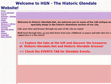 Tablet Screenshot of historic-glendale.net